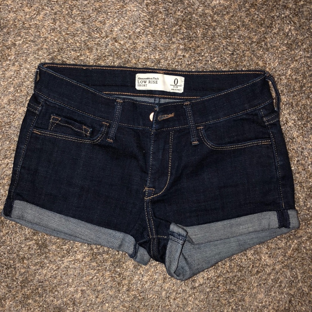 Abercrombie & Fitch Dark Wash Jean Shorts